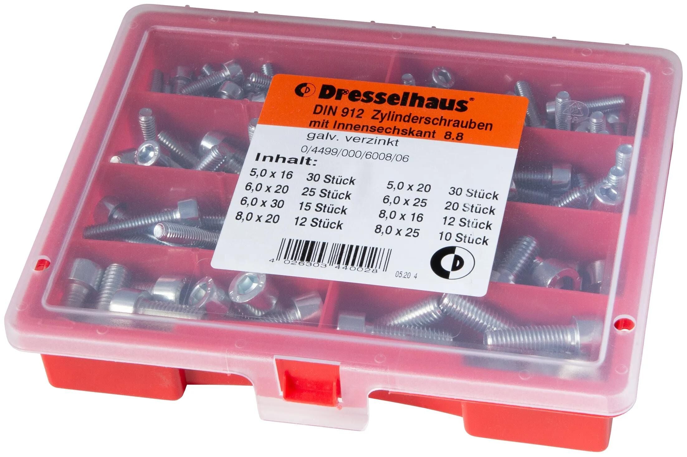 Dresselhaus zylinderschraube assorted cylinder bolts nt w. inside hexagon