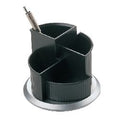 Pennenbakje helit h6220599 zwart zilver draaibaar