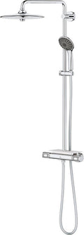 Grohe vitalio joy 260 regendouche - ø 26 cm - waterbesparend - inclusief thermostaatkraan en planchet - met cooltouch technologie - chroom