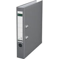 Leitz ordner 1015 plastic breedte 5,2cm grijs insteeketiket grijpgat