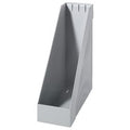 Tijdschriftencassette helit the tower line lichtgrijs a4 polystyreen