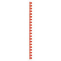 Bindruggen gbc plastic a4 12mm rood capaciteit 95vel