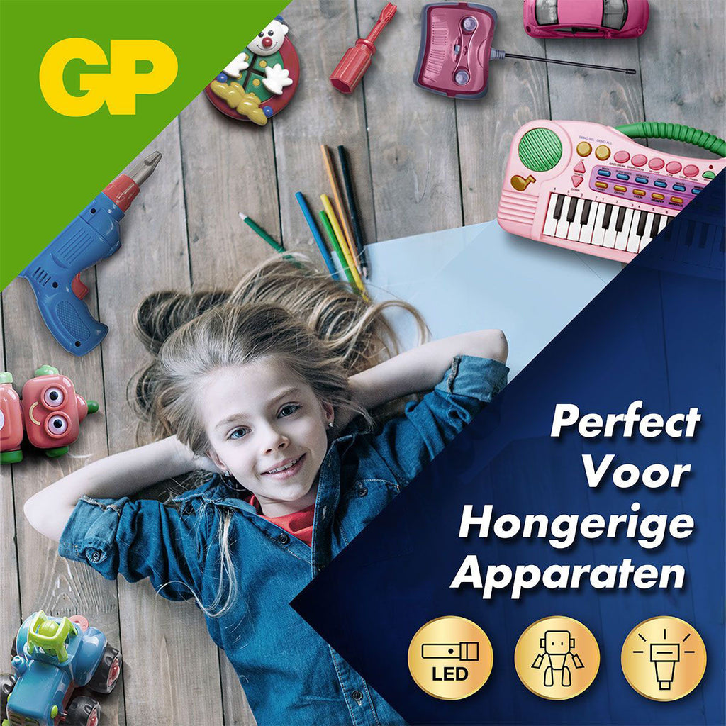 Gp ultra plus alkaline aaa-batterijen 4pk