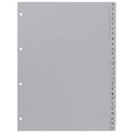 Numerieke tabbladen hetzel 721308 grijs pp (polypropeen)