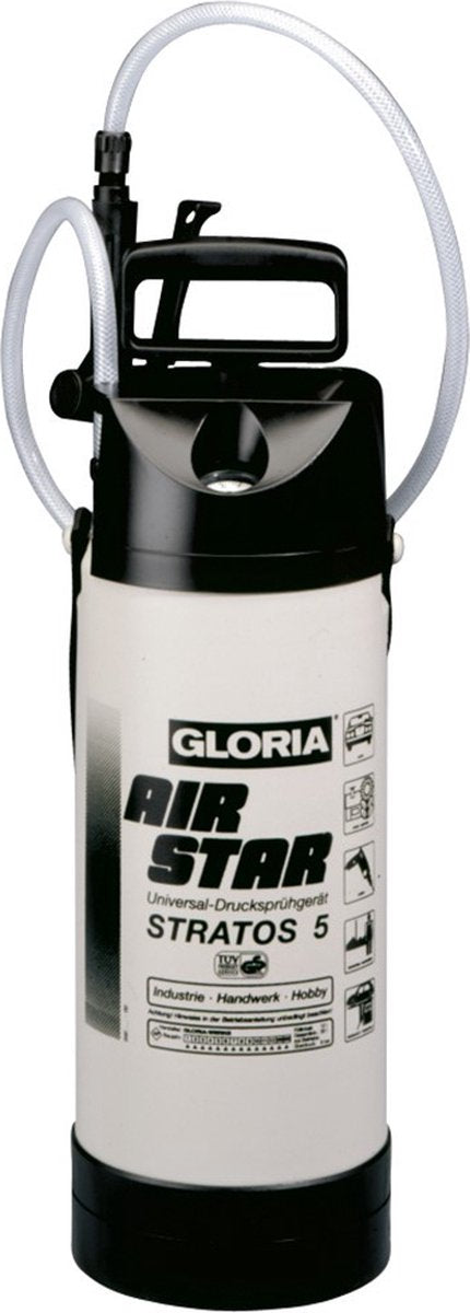 Gloria haus und garten gloria pro 5 oliebestendige drukspuit 5 liter met viton afdichtingen