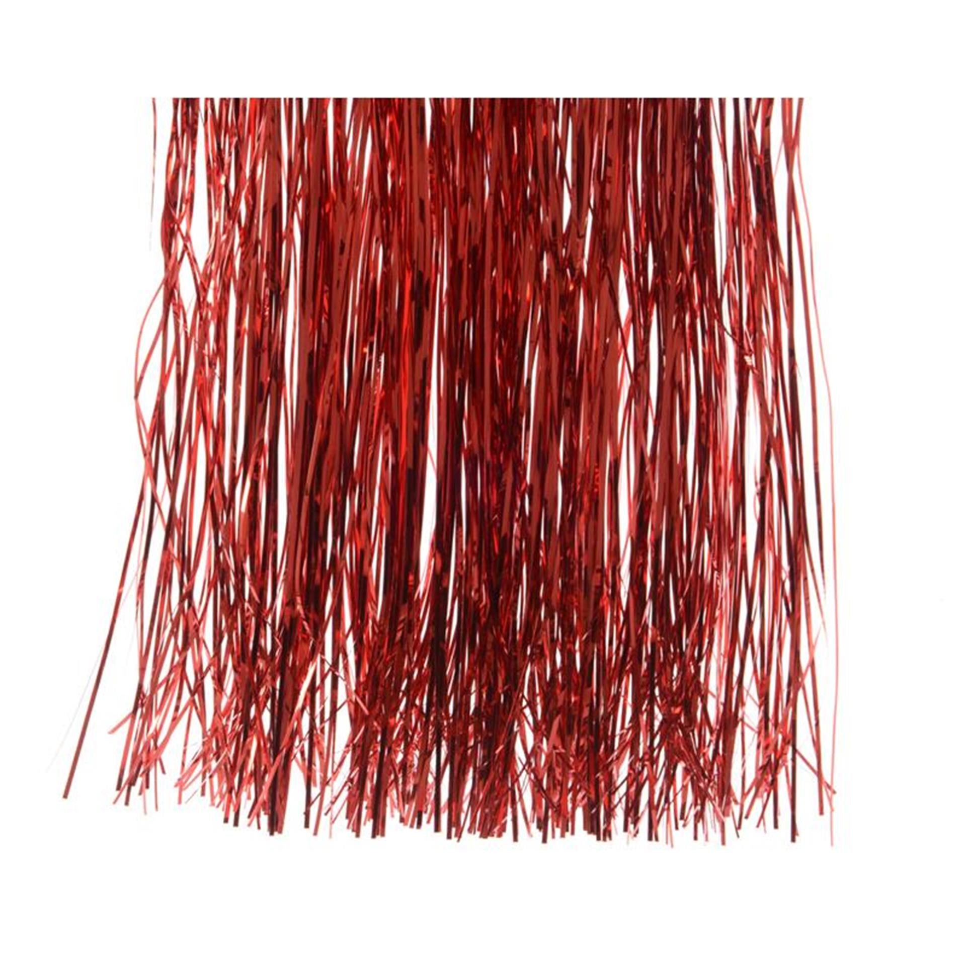 Decoris lametta kerstrood h40cm b50cm