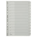 Tabbladen leitz grijs 1 tot 12 a4 160g m² karton