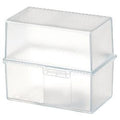 Doos met kaartbestanden han a7 12,1 x 7,4 x 10,1 cm transparant voor 300 kaarten