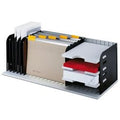 Sorteerstation styrorac 72,3x24,8x30,4cm grijs zwart 8 scheidingswanden
