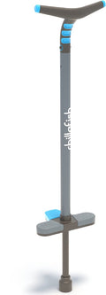Chillafish pogo stick vanaf 5 jaar tot 36kg - blauw - stunt pogostick voor jongens en meisjes - springstok met soft touch handgreep en extra sterke veer - model poogi kids