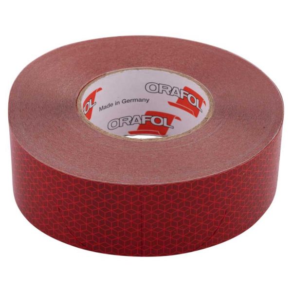 Reflektierendes Band, 50 m, rot