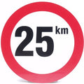 Schild 25 km pu