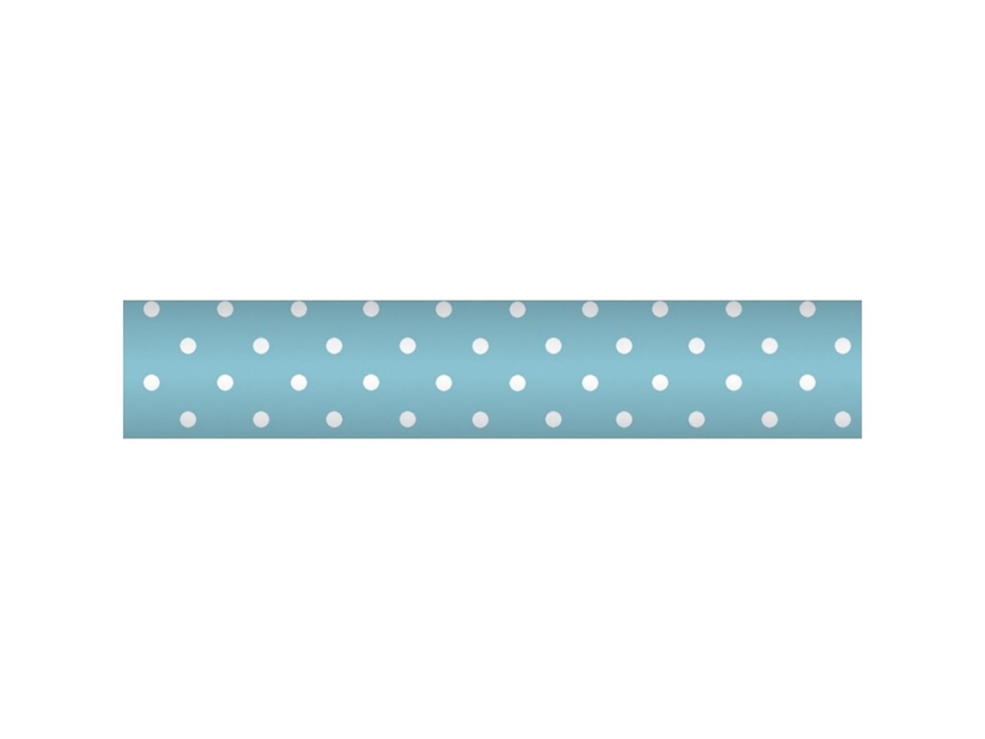 Wicotex damast papier 1.18x10m turquoise + stip
