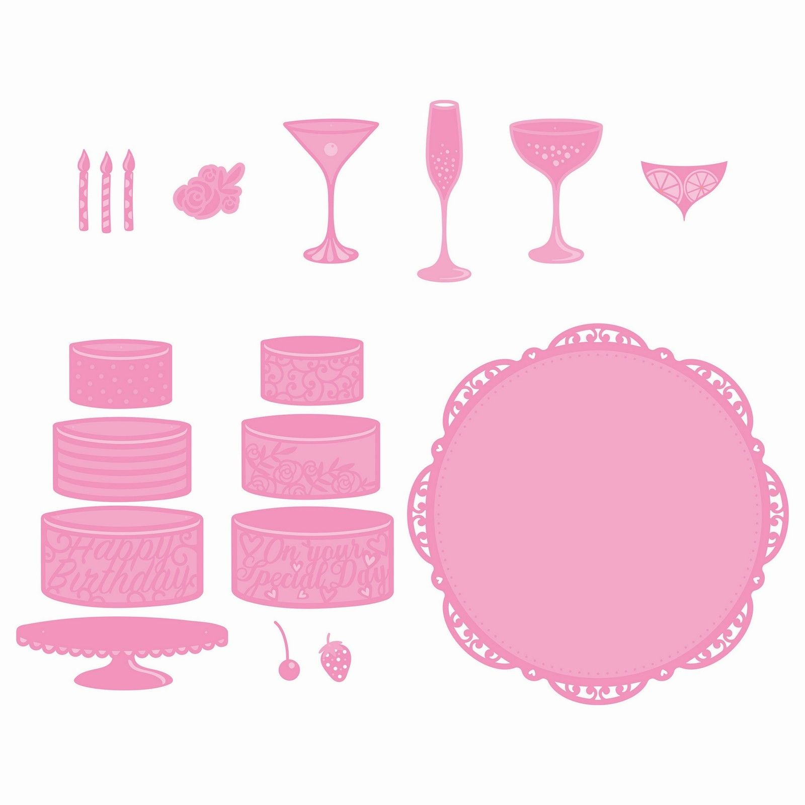 Tonic studios • dimensions die set cocktails cake