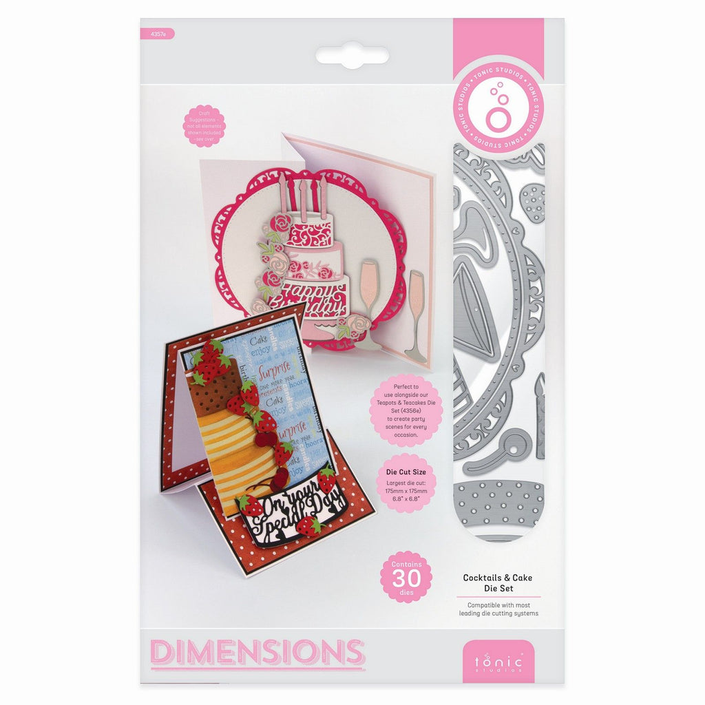 Tonic studios • dimensions die set cocktails cake