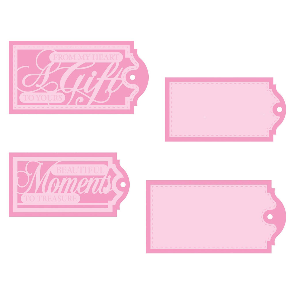 Tonic studios • my memory book tag sentiments die set beautiful moments