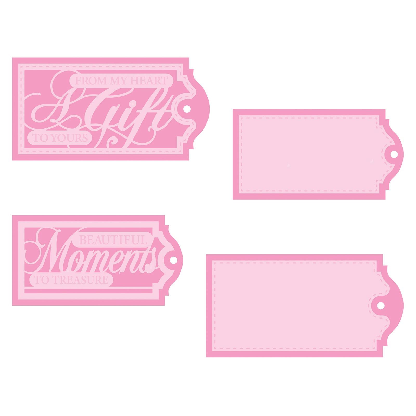 Tonic studios • my memory book tag sentiments die set beautiful moments
