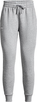 Under armour ua rival fleece joggers-gry heren sportbroek - castlerock light heather - wit m