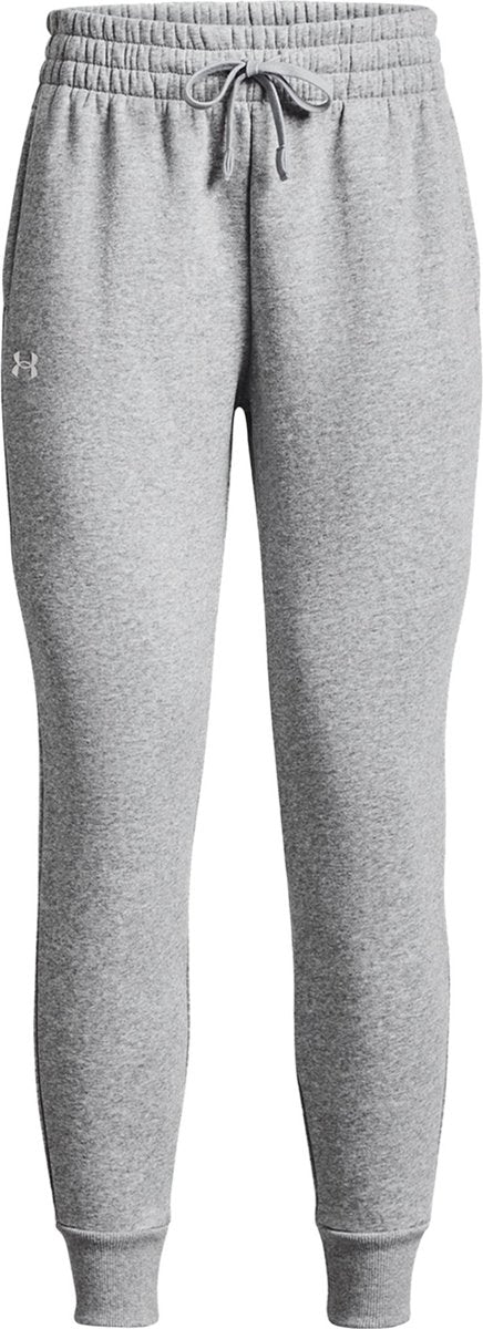 Under armour ua rival fleece joggers-gry heren sportbroek - castlerock light heather - wit m