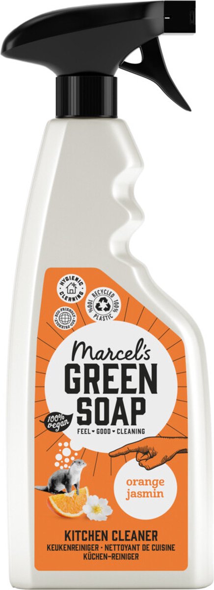 Marcel's green soap keukenreiniger sinaasappel jasmijn 500 ml