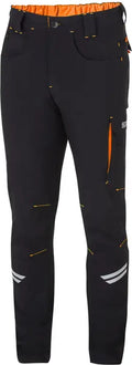 Sparco werkbroek tech light kansas - zwart oranje - maat m