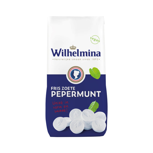Wilhelmina pepermunt vegan blokzak (10x 200gr)