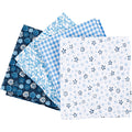 Creativ Company Patchwork-Stoff blau 45x55cm, 4 Stück.