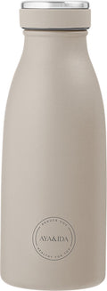 Aya ida - drinking bottle - thermosfles - waterfles - 350ml - cream beige