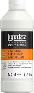 Liquitex 6216 professional glans vernis 473 ml – acrylvernis glanz | uv-bescherming | vergeelt niet | voor acrylverf