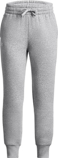 Under armour ua rival fleece joggers unisex sportbroek - grijs - wit