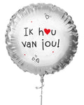 Haza folieballon ik hou van jou ø45cm