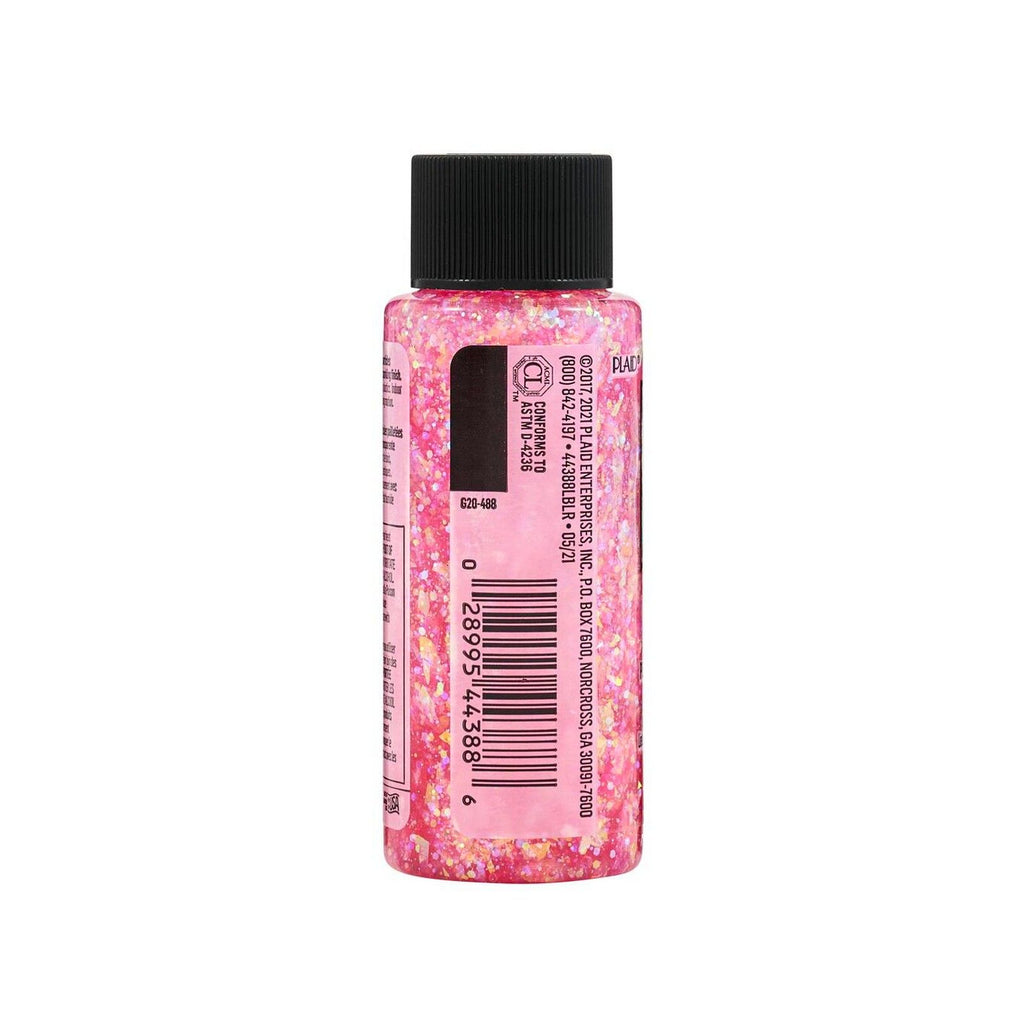 Folkart • glitterific acrylic paint neon pink 59ml