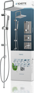 Schütte tokyo douchesysteem - regendouche - 99 cm stang - chroom