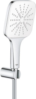 Grohe rainshower smartactive cube 130 badset - 3 straalsoorten - chroom moon white - 26589ls0