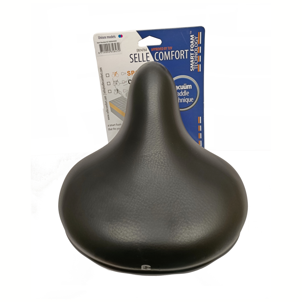 Selle Comfort Sattel Retro XL. Mit intelligenter Schaumstofftechnologie, ohne Riemen.