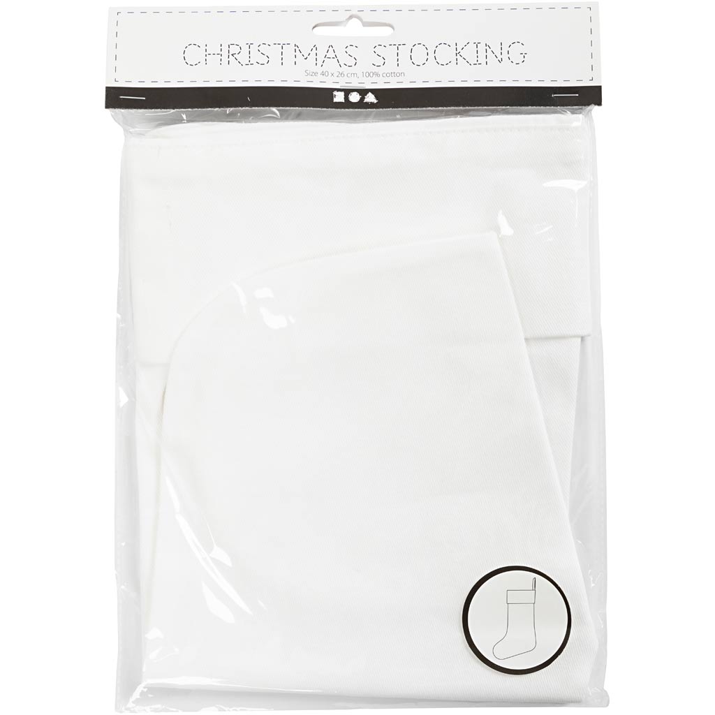 Creativ company cc katoenen kerstsok 49x26 cm