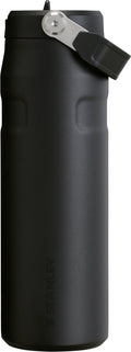 Stanley flip straw 2.0 waterfles met rietje 0.7l - 10 uur koud - 2 dagen koud met ijs - roestvrijstalen drinkfles - bpa vrij - lekvrij - vaatwasserbestendig - black