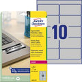 Etiketten avery l6012 mat zilver