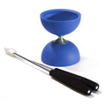 Eureka Rubber Diabolo mit Aluminiumstäben – dunkelblau