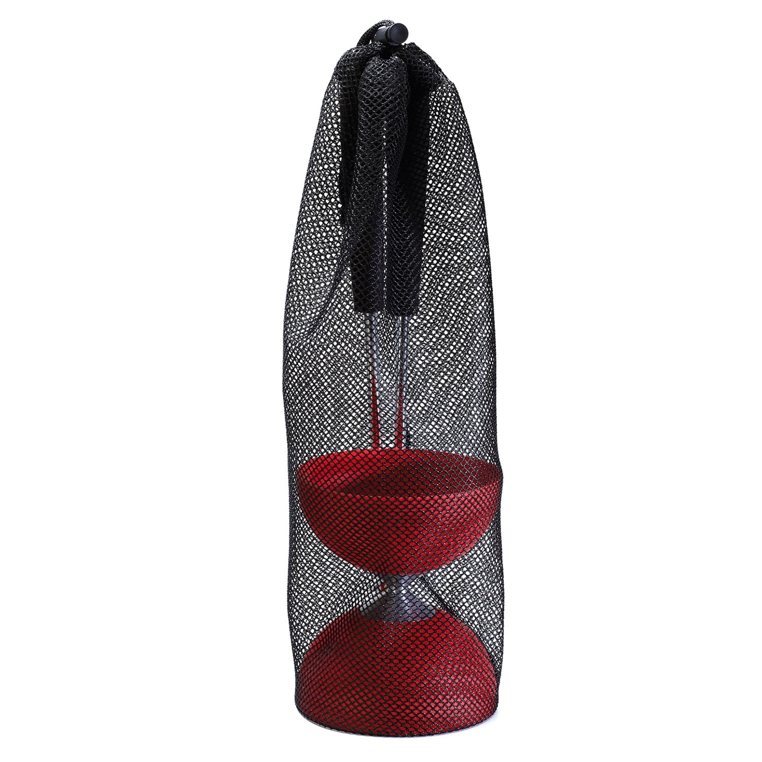 Eureka -Gummi -Diabolo mit Aluminium Stäbchen - rot