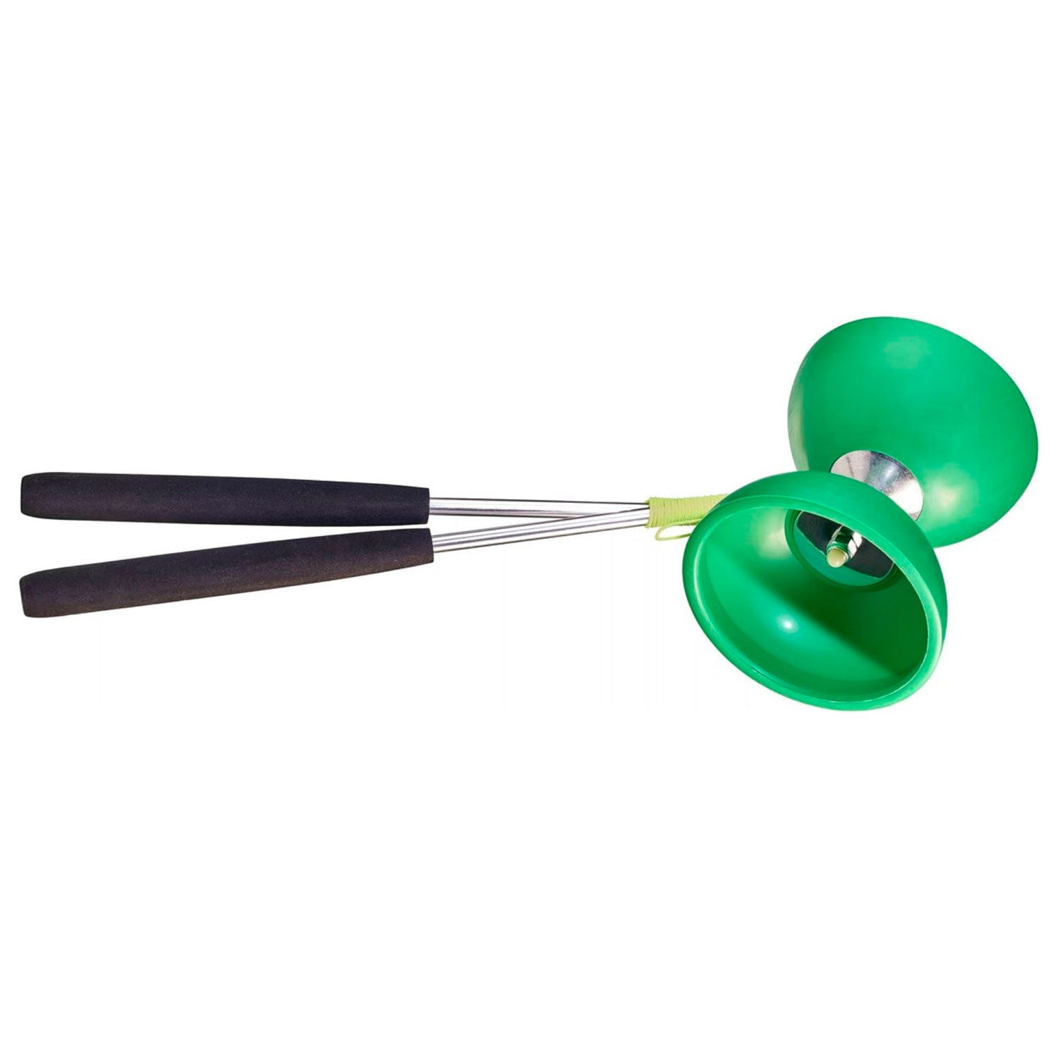 Eureka Rubber Diabolo mit Stäben - dunkelgrün