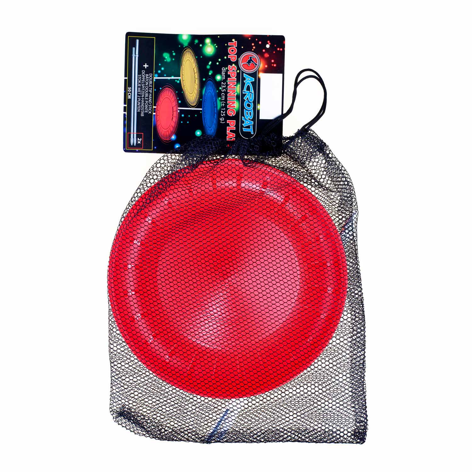 Eureka acrobat balanceerbord met stok - rood
