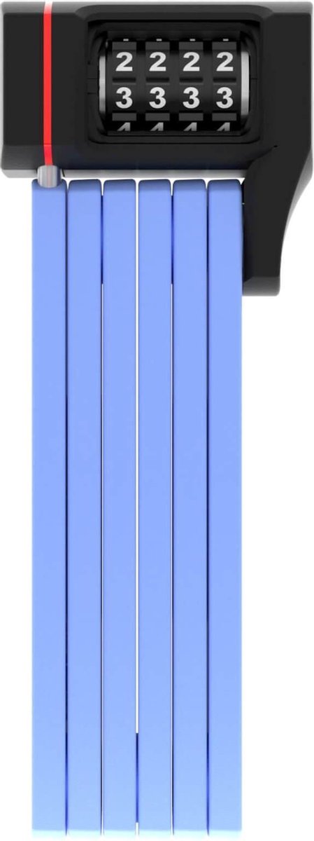 Abus fietsslot vouwslot - ugrip bordo™ 5700c - security level 7 - blauw - 80 cm - geschikt voor elektrische fietsen en stadsfietsen