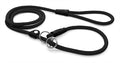 Morso Hundeleine Retrieverleine, weiches Seil, recycelt, schwarz