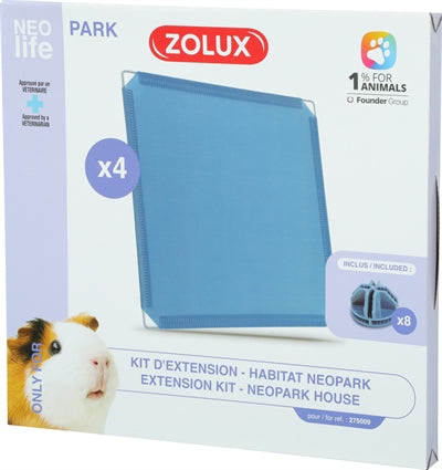 Zolux Neolife Neopark Meerschweinchen-Erweiterungsset, geschlossene Paneele