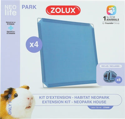 Zolux Neolife Neopark Meerschweinchen-Erweiterungsset, geschlossene Paneele
