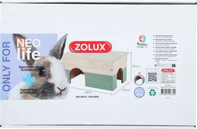 Zolux Neolife Holzhaus Kaninchen grün