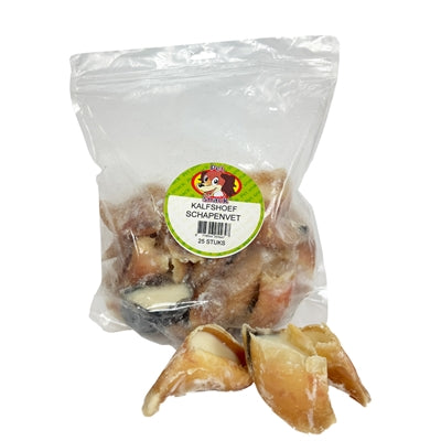 Petsnack-Kalbshufe mit großem Schafsfett