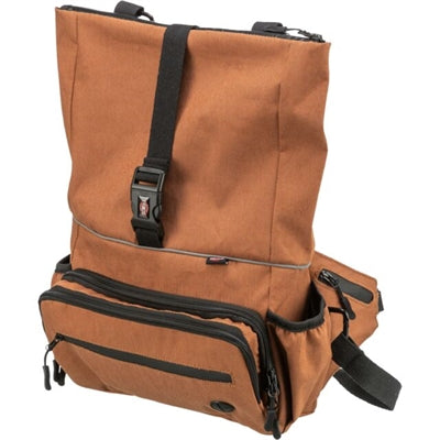 Trixie Rolltop-Rucksack mit Gürteltasche, rostfarben
