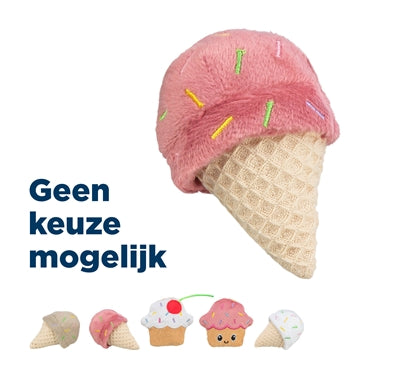 Trixie-Eiscreme- oder Cupcake-Plüschtier mit Katzenminze (verschiedene Sorten)